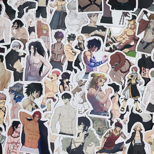 anime daddy stickers, Anime Sexy Muscle Men Stickers, Vinyl Stickers, 10-50 Pcs Random pack, FREE Shipping laptop stickers,waterproof