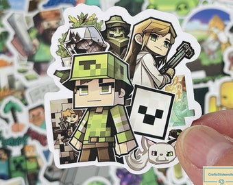25x Minecraft Sticker Book – Vinyl Decals For Laptop, Water Bottle, Skateboard, Helmet, Party Bags