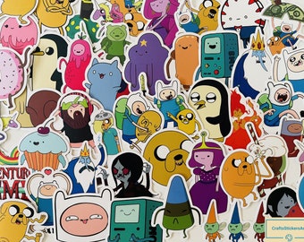 Adventure Time Stickers, Vinyl Stickers, 10-50 Pcs Random pack, FREE Shipping laptop stickers, Anime Sticker, waterproof, Hydro flask