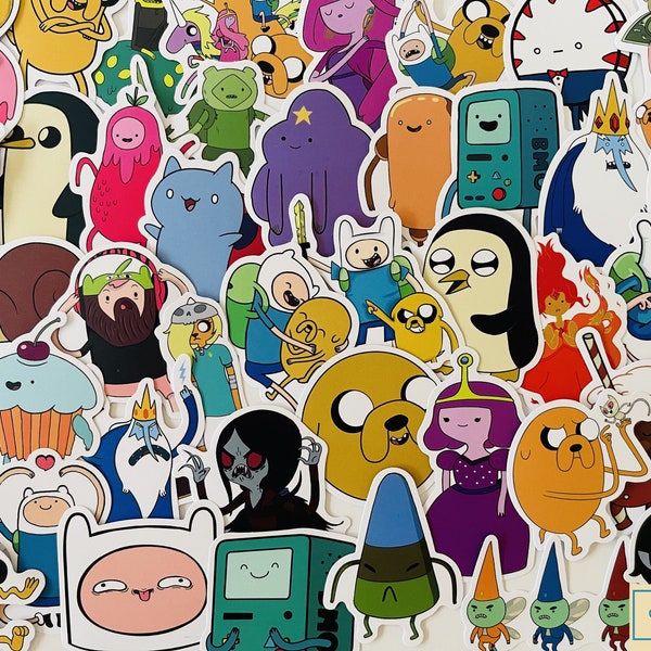 Adventure Time Stickers, Vinyl Stickers, 10-50 Pcs Random pack, FREE Shipping laptop stickers, Anime Sticker, waterproof, Hydro flask