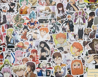 Anime Stickers Pack: Waterproof Vinyl Decals for Laptop, Hydro Flask