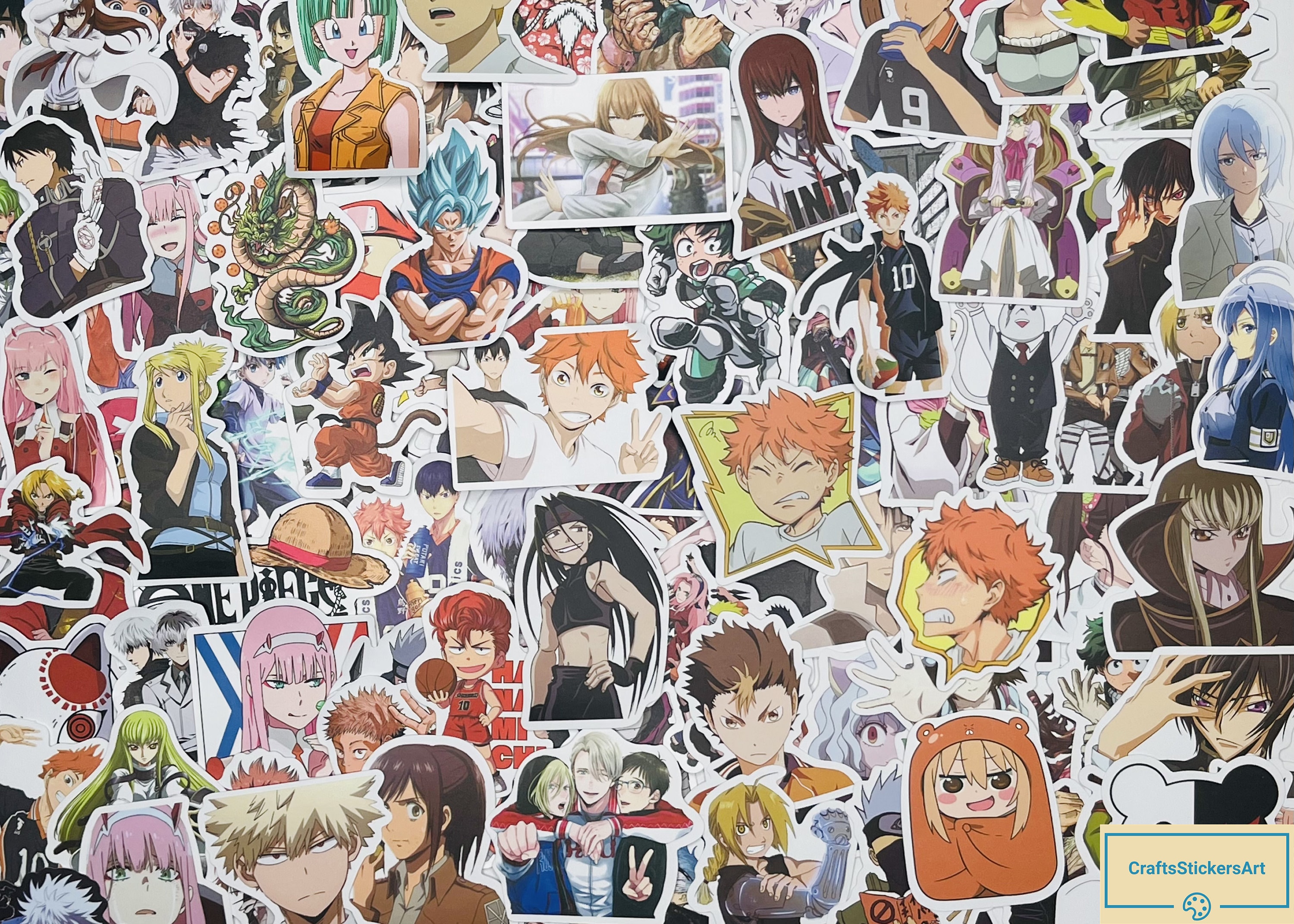 50PCS Naruto Stickers Naruto's Characters Waterproof