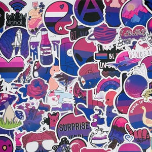Pride Stickers Waterproof Vinyl Decals – Non-Binary, Transgender, Pansexual, Asexual, Bisexual, Lesbian, LGBTQ for Laptop & Water Bottle
