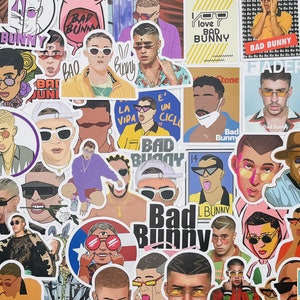 BAD BUNNY Stickers, Un Verano sin ti stickers, Vinyl Stickers, 10-50 Pcs Random pack, FREE Shipping laptop stickers, Anime Sticker, waterpro