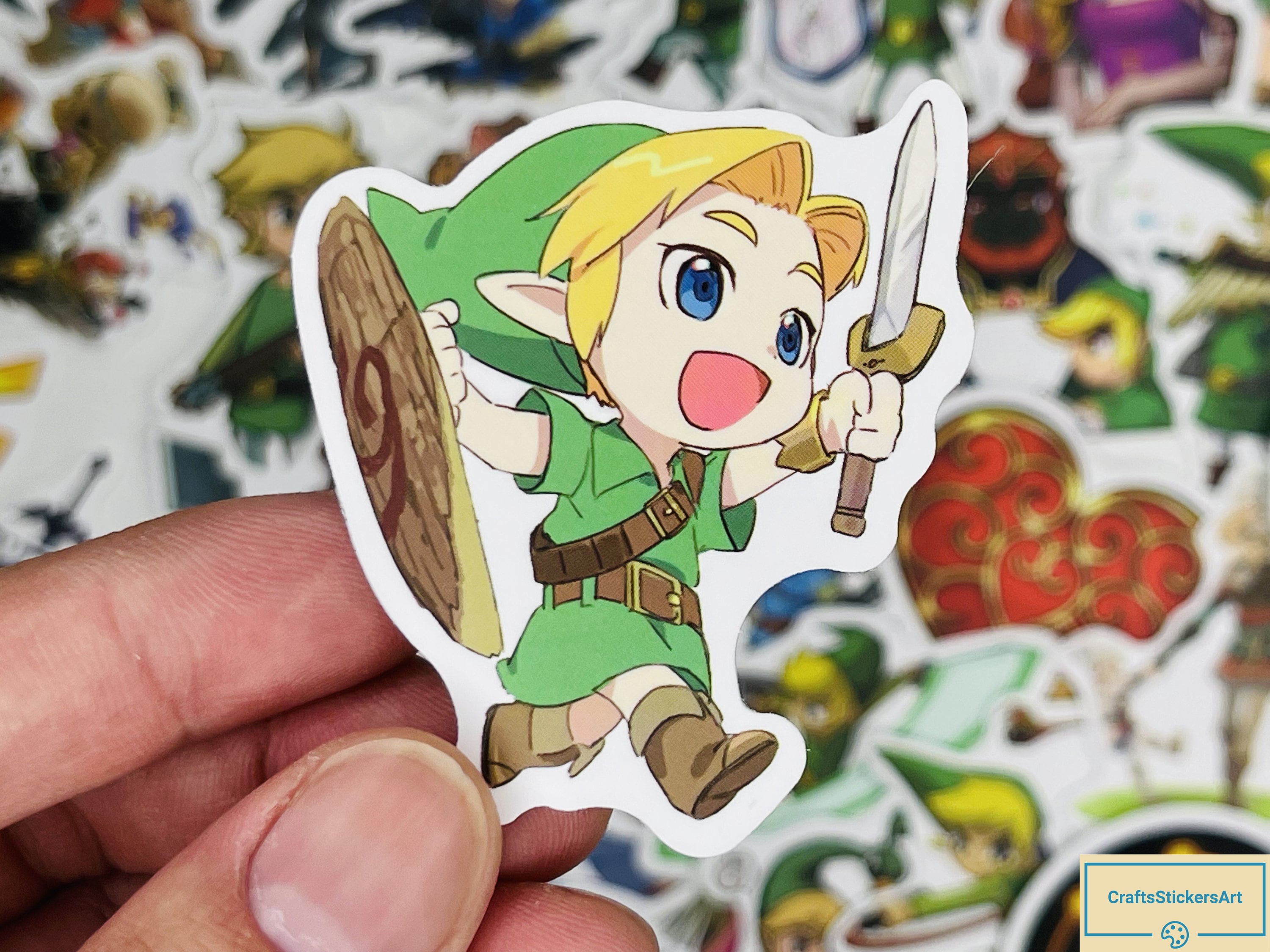 Legend of Zelda, Link Sticker, Cartoon Stickers, Video Gamer
