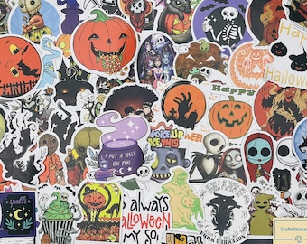 Halloween Stickers, Random pack, 10-100 Pcs Random pack, FREE Shipping laptop stickers, waterproof, Hydro flask