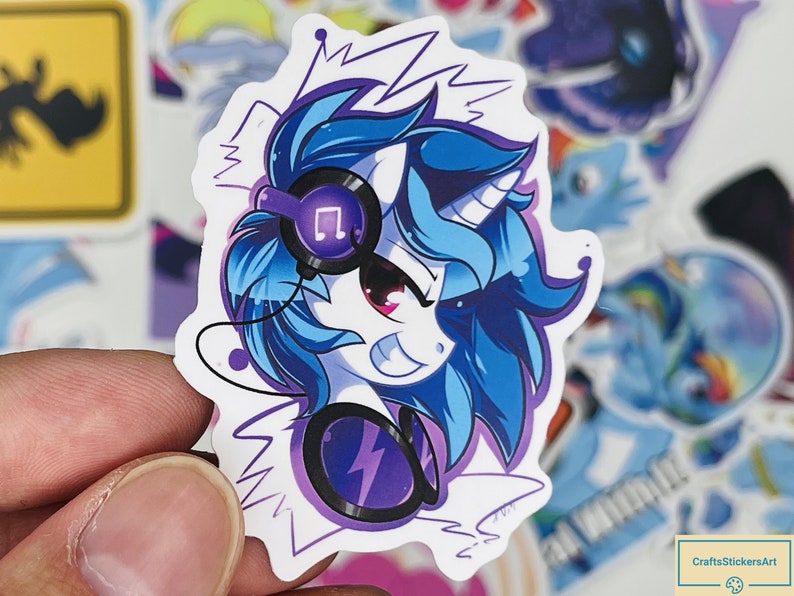 MLP/ Pony Sticker Mix Sticker, kawaii sticker, laptop stickers, Kids Sticks, vinyl stickers for laptop, water bottle, wall, Gift image 9