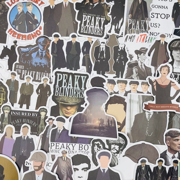 PEAKY BLINDERS Stickers, Vinyl Stickers, 10-50 Pcs Random pack, FREE Shipping laptop stickers, Anime Sticker, waterproof, Hydro flask, party