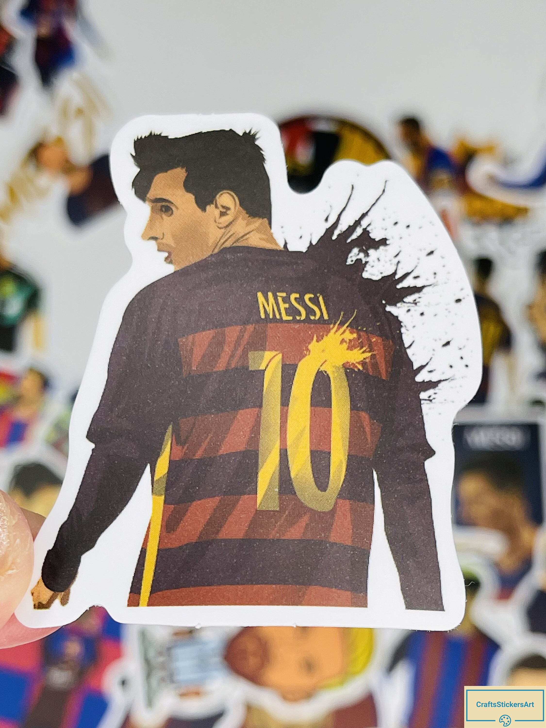 MESSI Stickers, Argentine Soccer Player Cute Stickers, Kawaii Sticker ...