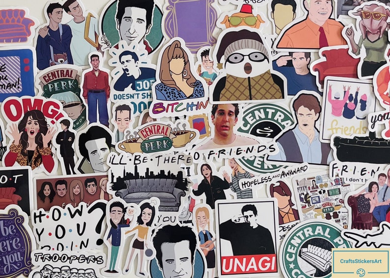 Friends Unagi Sticker Friends Stickers, Vinyl Stickers, 10-50 Pcs Random Pack, FREE Shipping ...