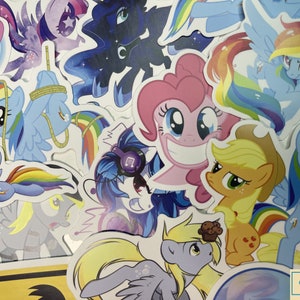 MLP/ Pony Sticker Mix Sticker, kawaii sticker, laptop stickers, Kids Sticks, vinyl stickers for laptop, water bottle, wall, Gift