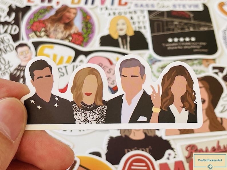 Schitt's Creek Stickers, Vinyl Stickers, 10-50 Pcs Random pack, FREE Shipping laptop stickers, Anime Sticker, waterproof, Hydro flask, party image 4