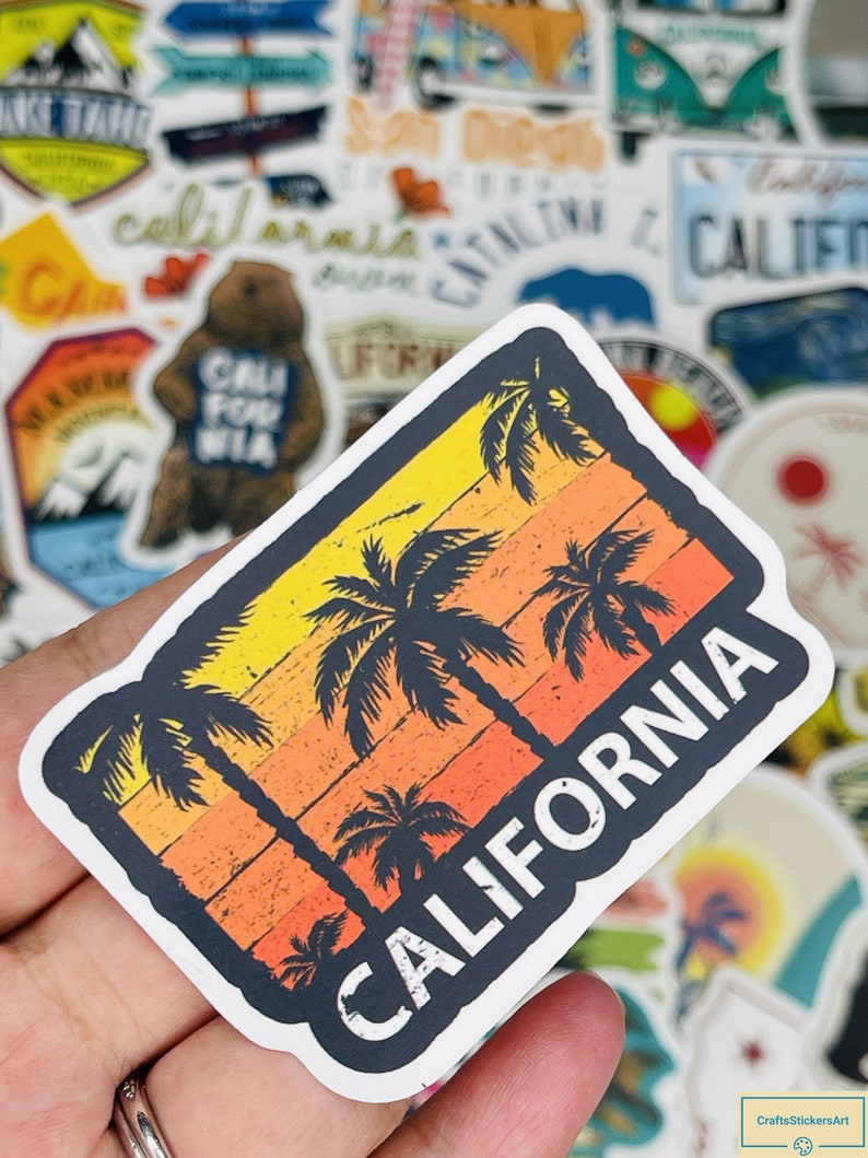 California Sticker, Stickers Bicycle, Skateboard ,vinyl Stickers, 10-50 ...