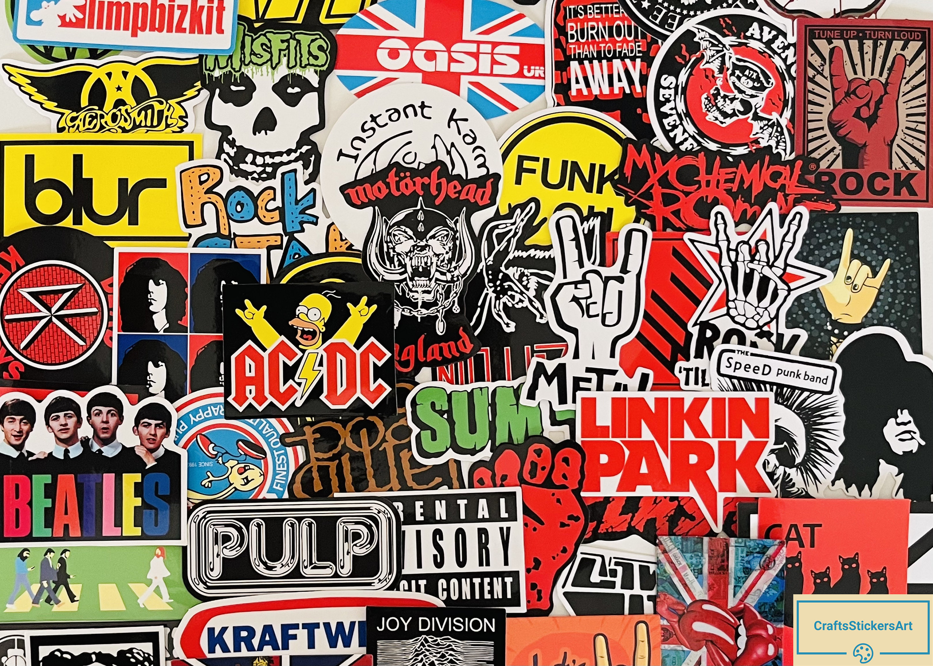 Rock band stickers -  France