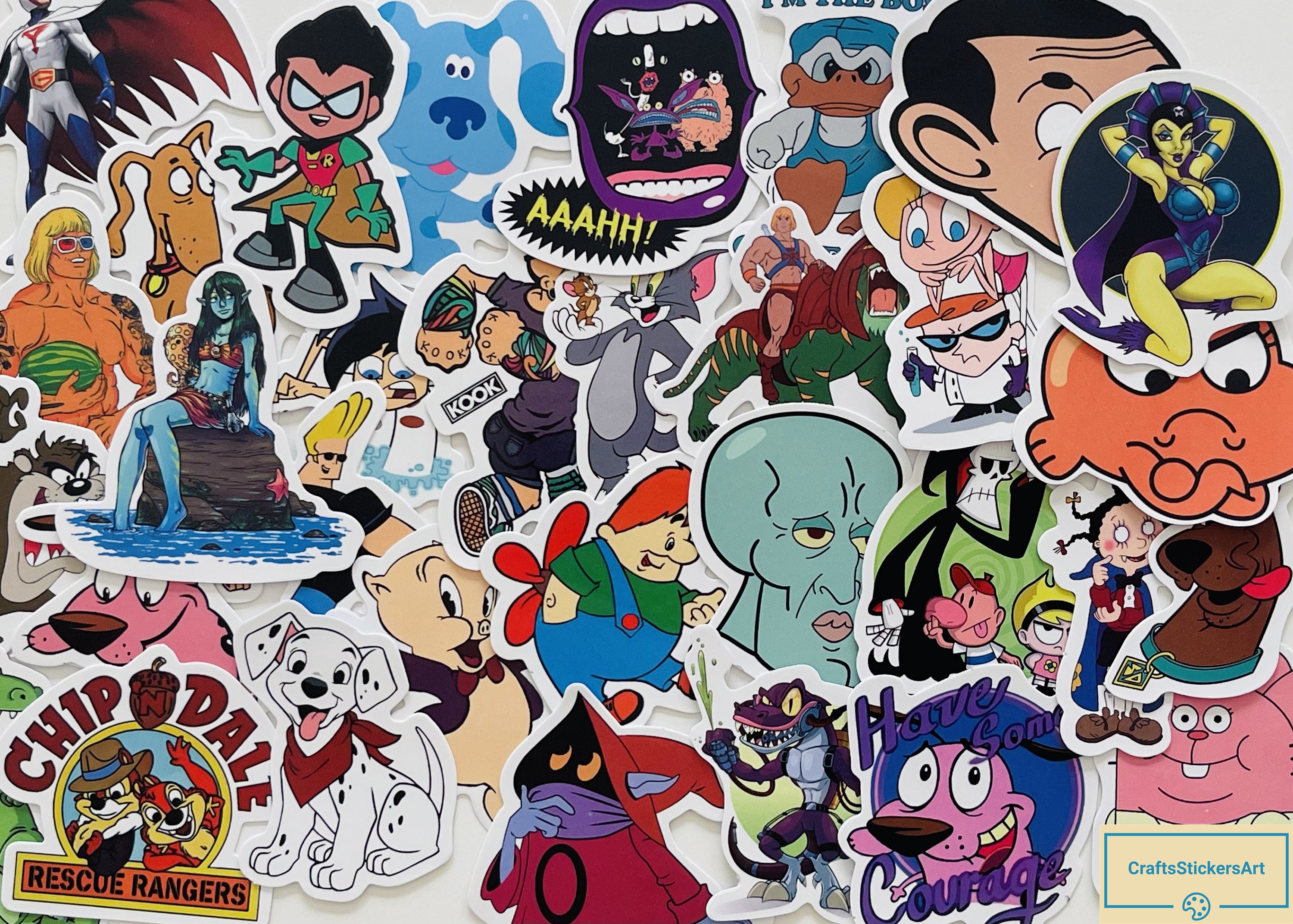 80's and 90's Stickers, Vinyl Stickers, 10-100 Pcs Random Pack