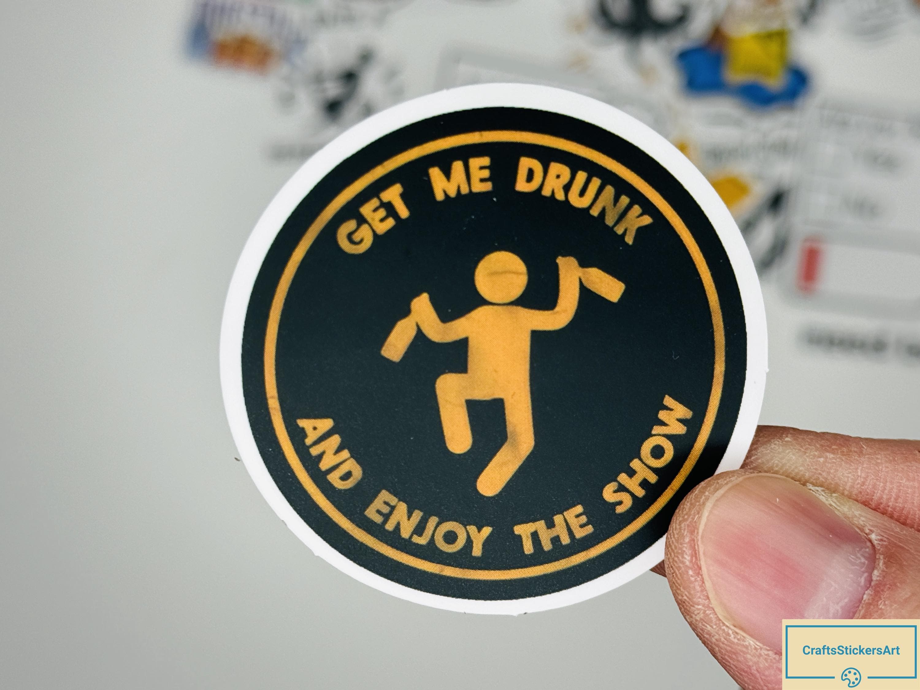 Beer & Alcohol Stickers Pack, Funny Drinking Vinyl Decals, Party Bar ...