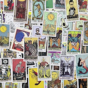 Pegatinas de cartas del tarot, pegatinas de vinilo, paquete aleatorio de 10 a 50 piezas, pegatinas para computadora portátil con envío GRATIS, pegatinas de anime, resistentes al agua, Hydro Flask