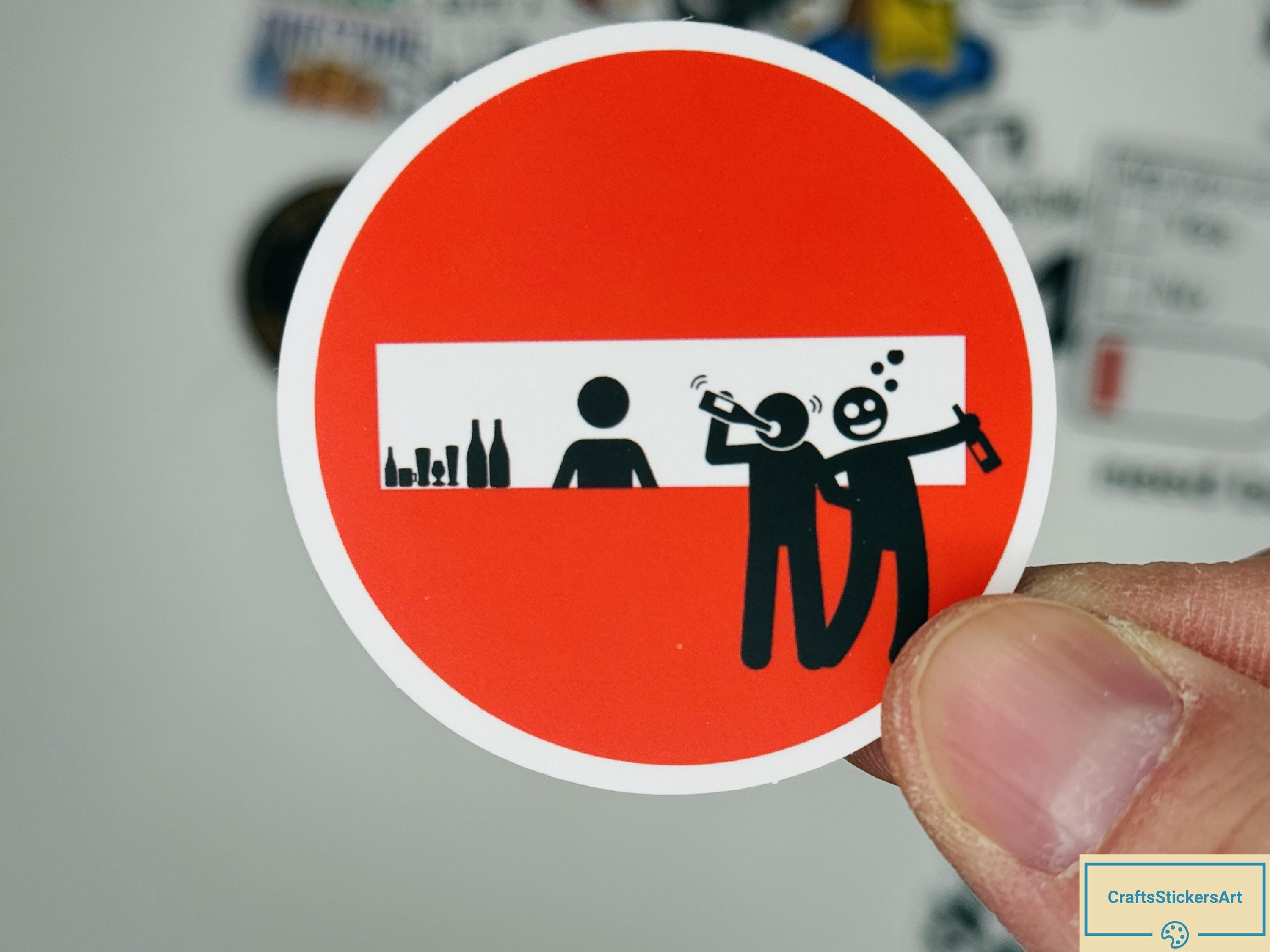 Beer & Alcohol Stickers Pack, Funny Drinking Vinyl Decals, Party Bar ...