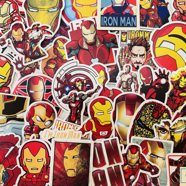 Marvel Avengers Stickers, Iron Man, Vinyl Stickers, 10-50 Pcs Random pack, FREE Shipping laptop stickers, Anime Sticker, waterproof