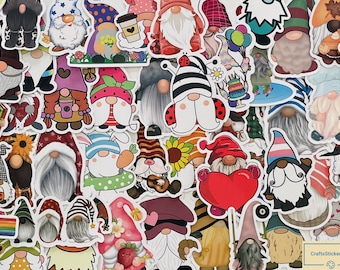 GNOMES Stickers, Vinyl Stickers, 10-100 Pcs Random pack, FREE Shipping laptop stickers, Anime Sticker, waterproof, Hydro flask, party