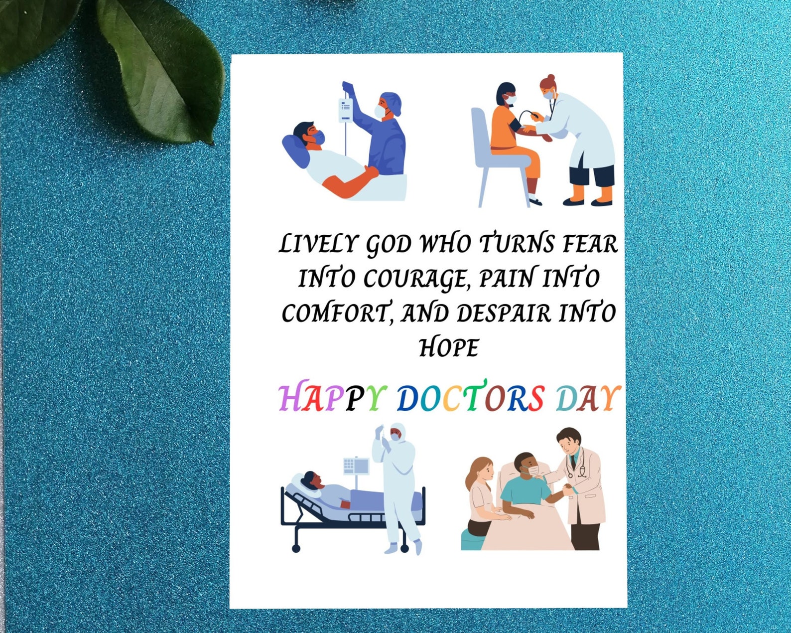 Express Gratitude on Doctors Day, Printable Card for All the ...