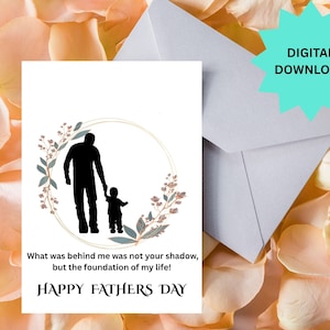 Carte de vœux pour la fête des Pères | Carte pour papa | Message sincère pour la fête des Pères | Carte pour papa de la part de son fils ou de sa fille