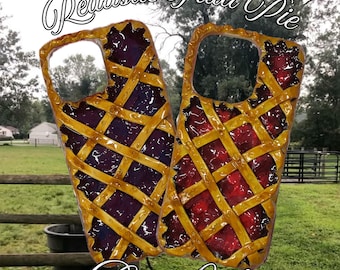 The "Realistic" Fruit Pie Decoden Case, Americana Aesthetic, Cute Phone Case, Unique Phone Case, Faux Food, Fake Food Decor, Custom Case