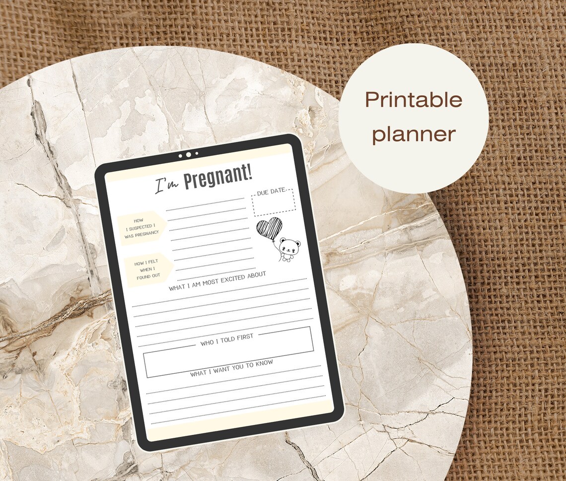 The Ultimate Pregnancy Journal, Printable Pregnancy Journal, Pregnancy ...