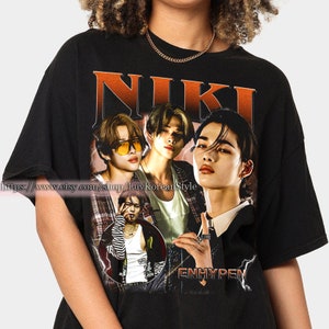 Limited Niki Enhypen KPop Tshirt Vintage Unisex Shirt