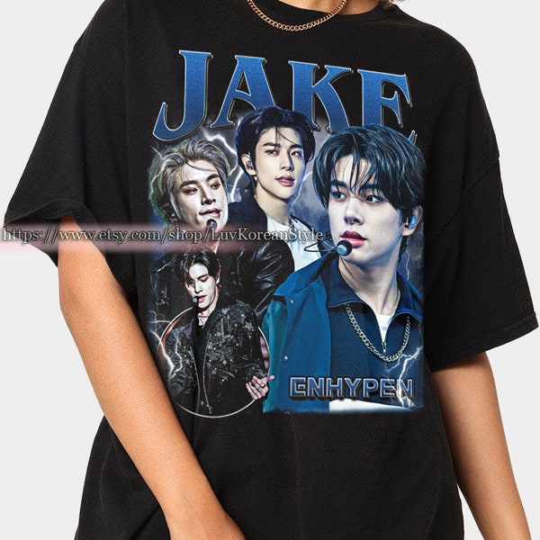 Limited Jake Enhypen KPop Tshirt Vintage Unisex Shirt