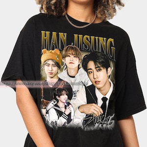 Limited Han Jisung Stray Kids Korean Pop Tshirt Vintage Unisex Shirt