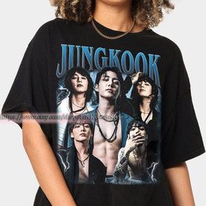 Limité Jungkook dix-sept coréen Pop Tshirt vintage Chemise unisexe