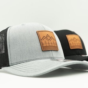 Richardson 112 Truckerkeps för bergsmän – Mesh Snapback-keps med läderlapp – Timberline-lock