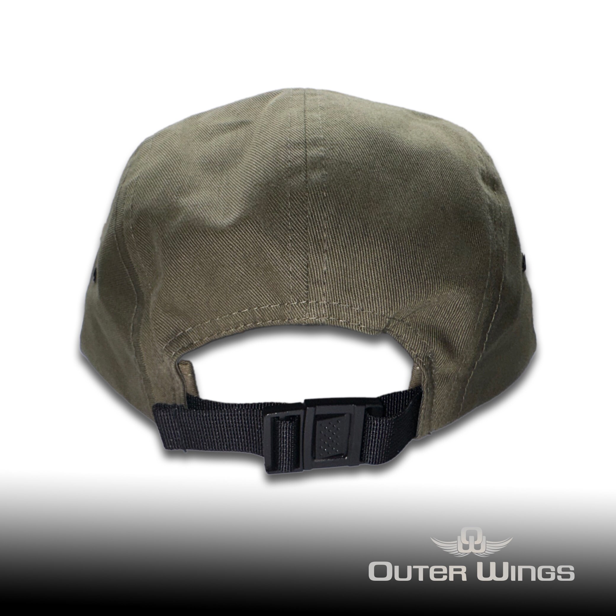 Leather Patch Camper Hat Yupoong 7005 Hat - Wanderlust