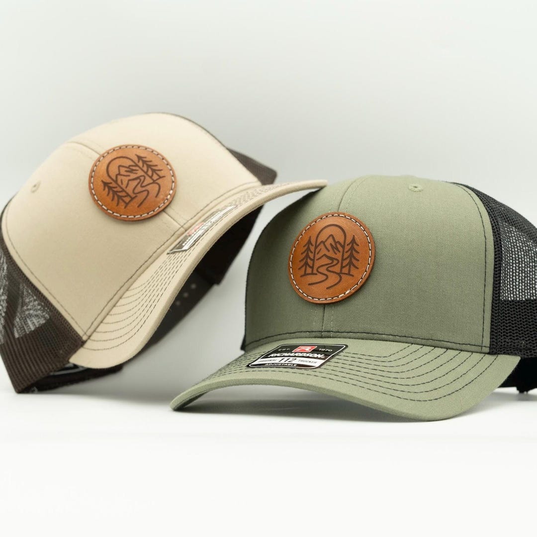 Hunting And Fishing Leather Patch Hats (snapback) From N1 Outdoors