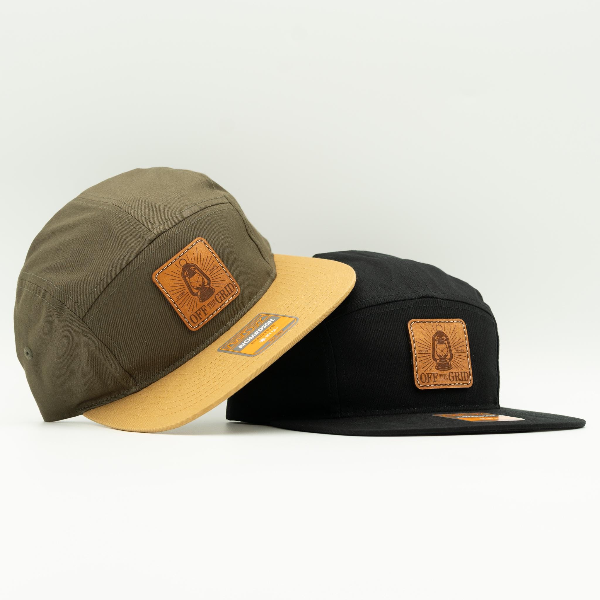 Camping Hiking Hat - off the Grid Leather Patch, Richardson