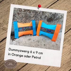 Dummy gnome 6 x 9 - orange / petrol