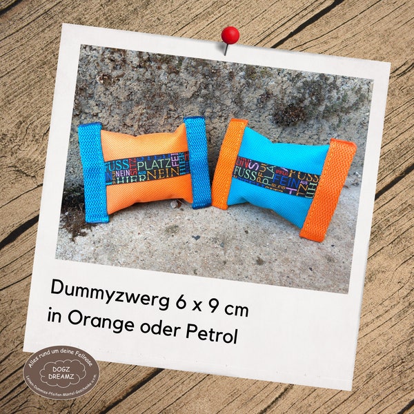 Dummyzwerg 6 x 9 - Orange / Petrol