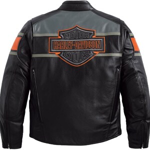 Harley Davidson Leather Jacket Etsy