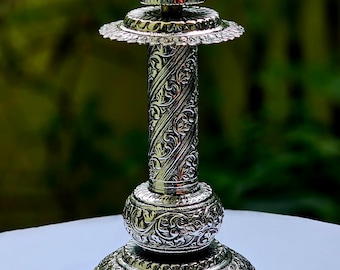 Candle stand (925 fine silver ) for home decor