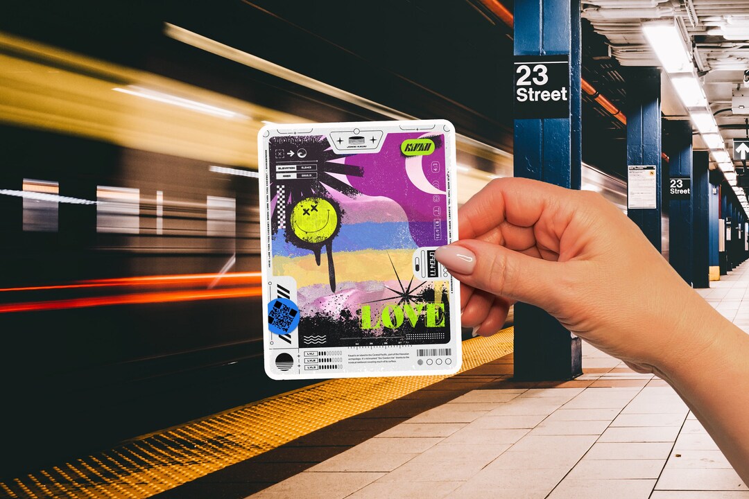 Cyberpunk Vinyl Sticker - Astropunk / Futuristic Sticker - Love / Kauai ...