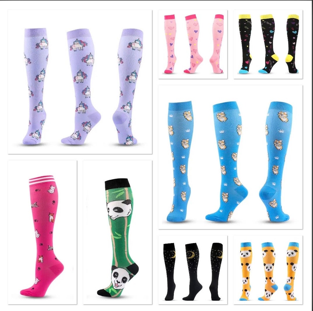 GIMA Kompressionsstrümpfe Sport - 5 Paar Kompressionssocken Für Laufen, Radfahren & Reisen