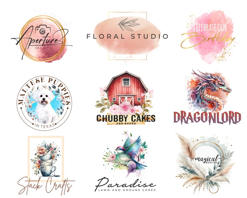 I will create custom logo design, boutique logo, photography logo, business logo, professional logo design, custom logo for your business image 2