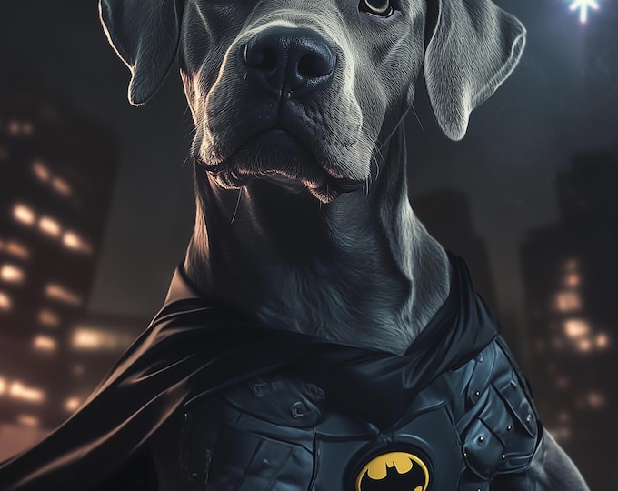 Custom Pet Superhero Portraits, Comic Book  Movie Pet Portraits, Dogs and Cats Superhero Portrait, Best gift for Pet Lovers | DIGITAL ONLY
