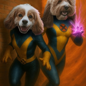 Custom Pet Portrait Art | Personalized Character Dog Cat Drawing | Unique Pet Lover Gift | Superhero Pet Portrait | DIGITAL COPY ONLY