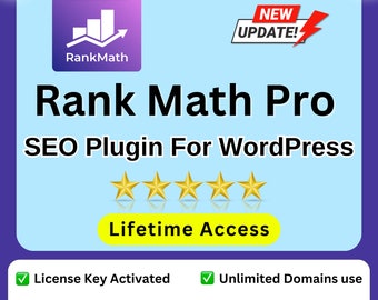 Complemento SEO de Rank Math Pro / Complemento Premium de WordPress / Complemento de SEO para WordPress / Última versión del complemento SEO de Rank Math Pro / Rank Math