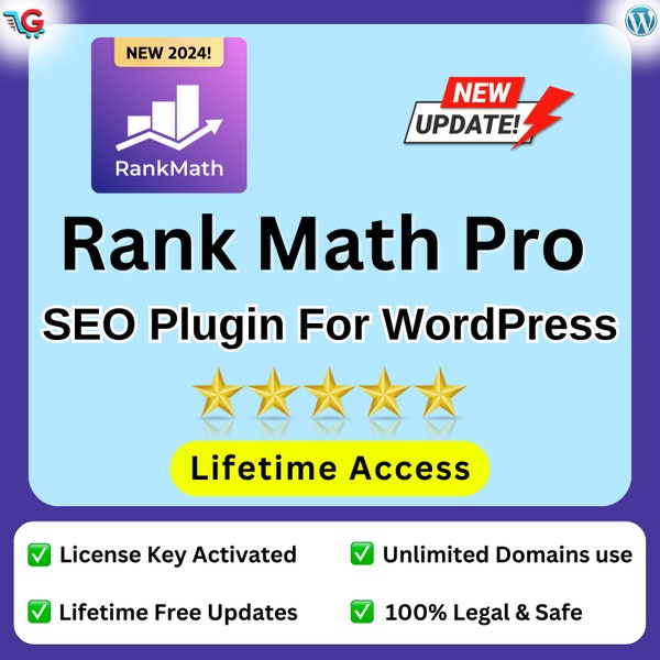 Rank Math Pro SEO Plugin | Premium WordPress Plugin | WordPress SEO plugin | Rank Math Pro SEO Plugin Latest Version | Rank Math