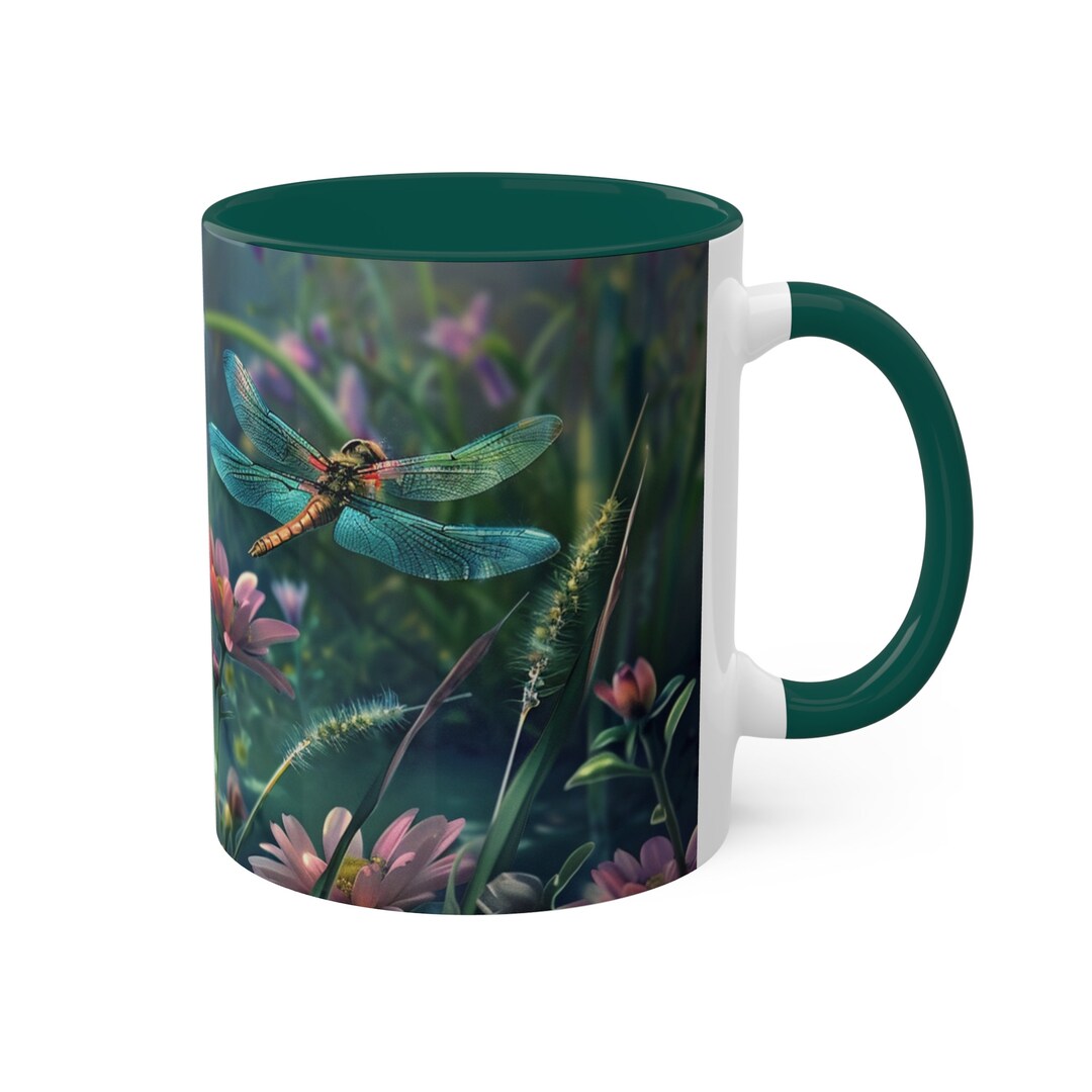 Dragonfly Mug, Beautiful Dragonflies, Colorful Dragonflies, Gift for ...