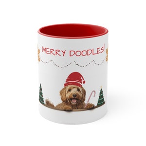 Goldendoodle Dog Christmas Mug, Christmas Mug, Merry Doodle Mug, Doodle Mom, Doodle Dad, Doodle Christmas Dog, Animal Lover, Dog Lover