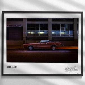 Mercury Montego Muscle Car - Oldtimersfotografie - Digitale download - Cadeaukunstwerk - Office & Home Decor - Klassieke autokunst